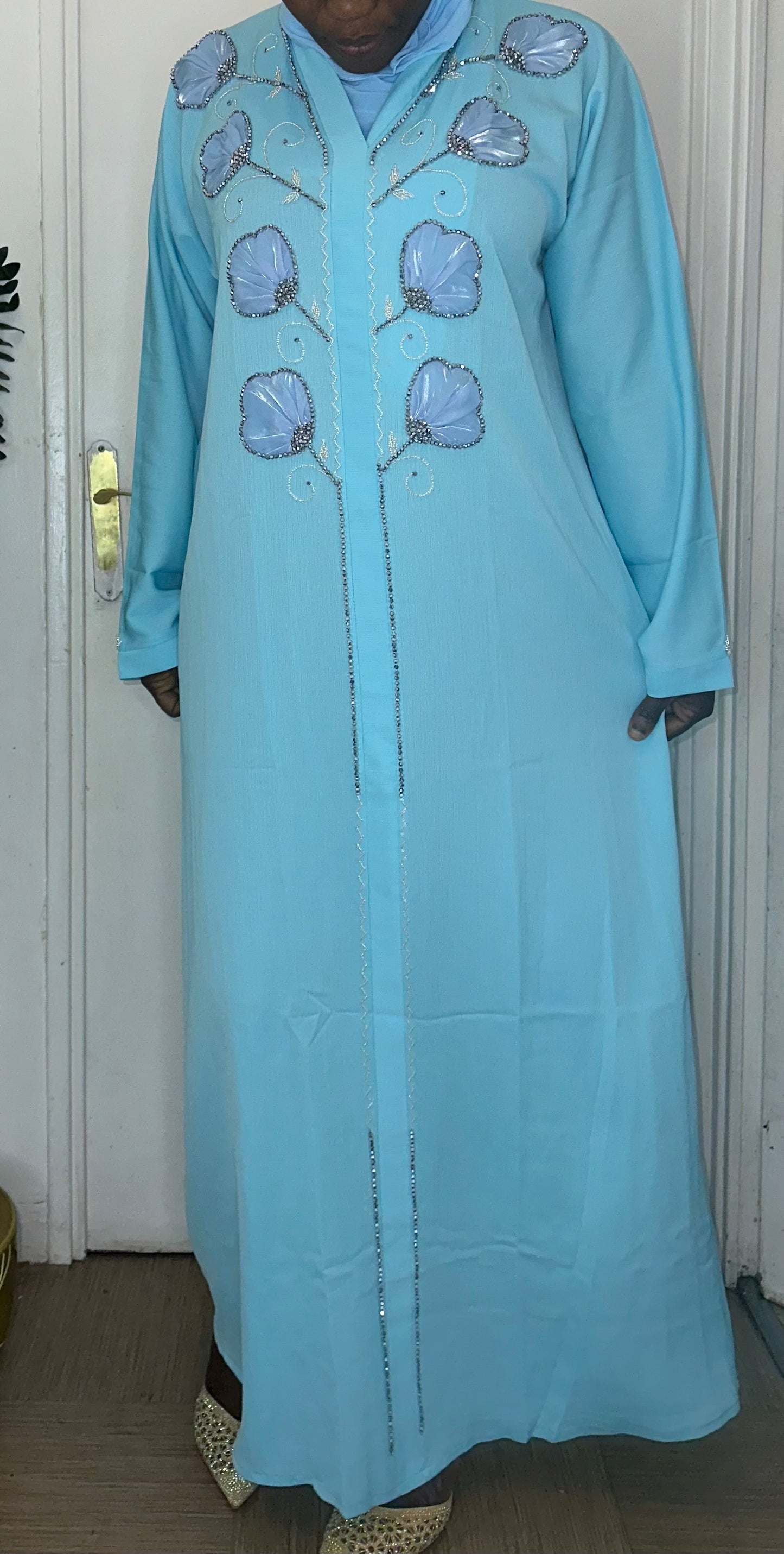 Meeza Embellished Abaya - Arewa Collections