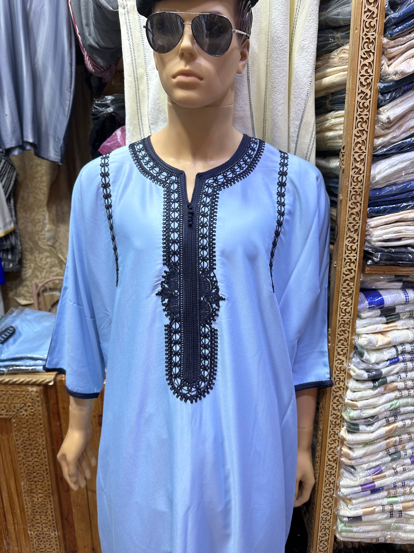 Al Ahal Cotton Moroccan Gandoura - Arewa Collections