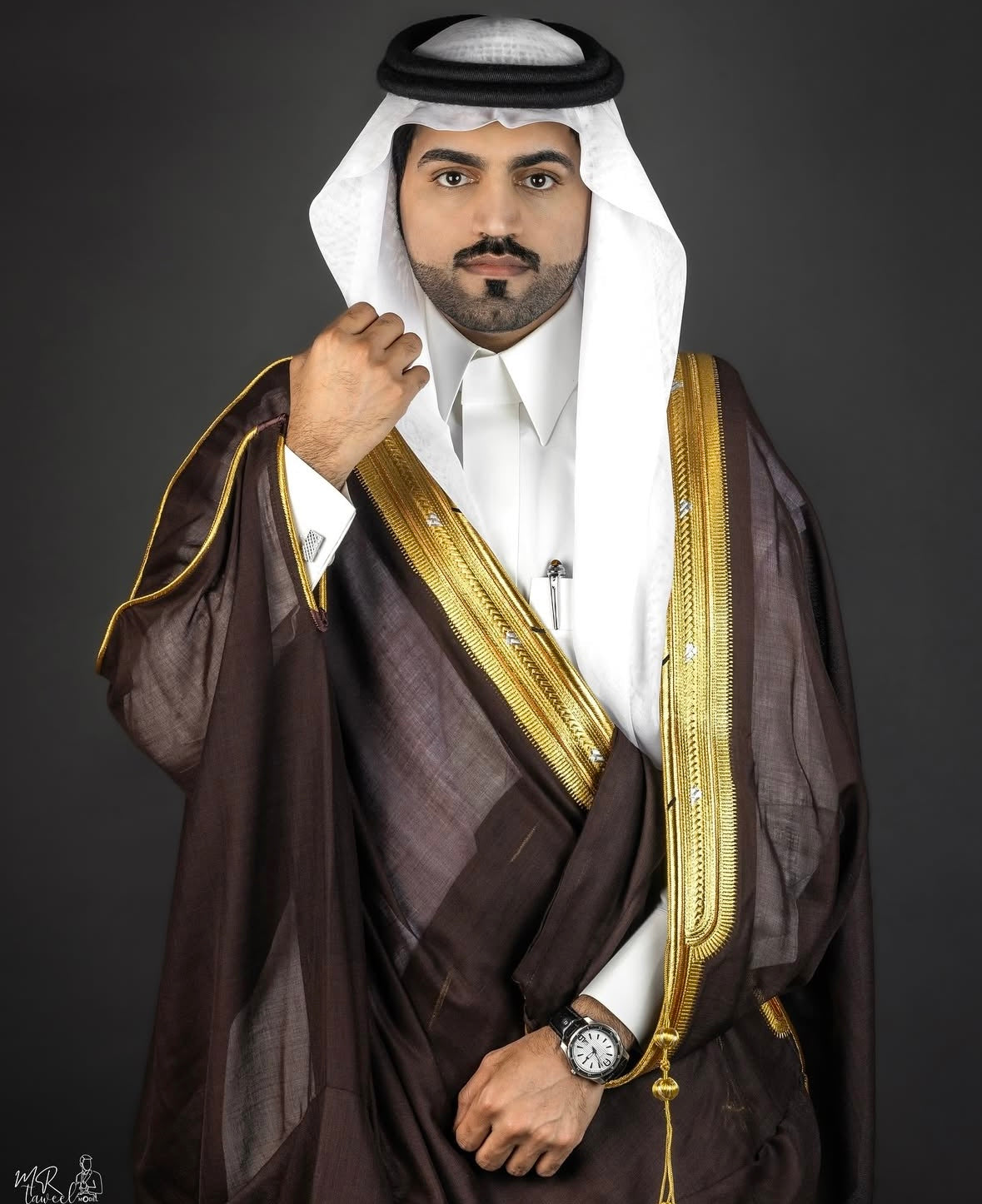 OVERCOAT ARAB  DARK COFFEE BROWN BISHT CLOAK