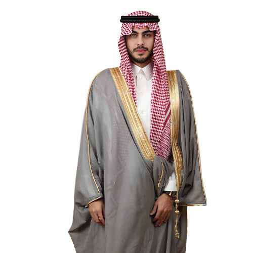 OVERCOAT ARAB GREY BISHT CLOAK