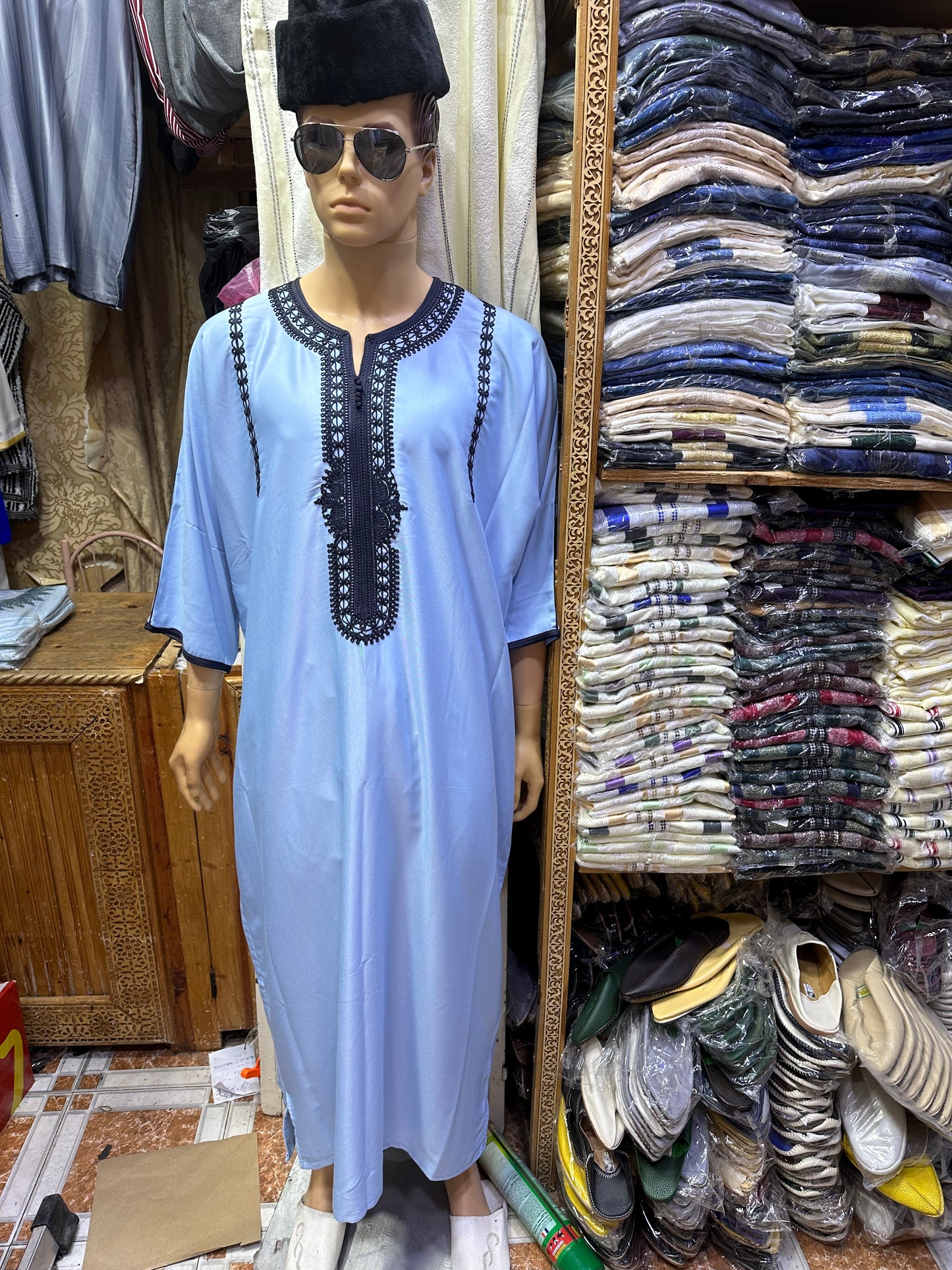 Al Ahal Cotton Moroccan Gandoura - Arewa Collections