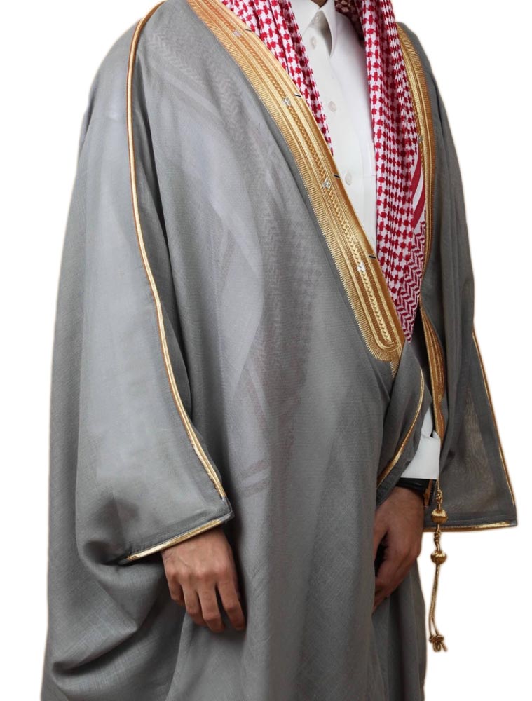 OVERCOAT ARAB GREY BISHT CLOAK