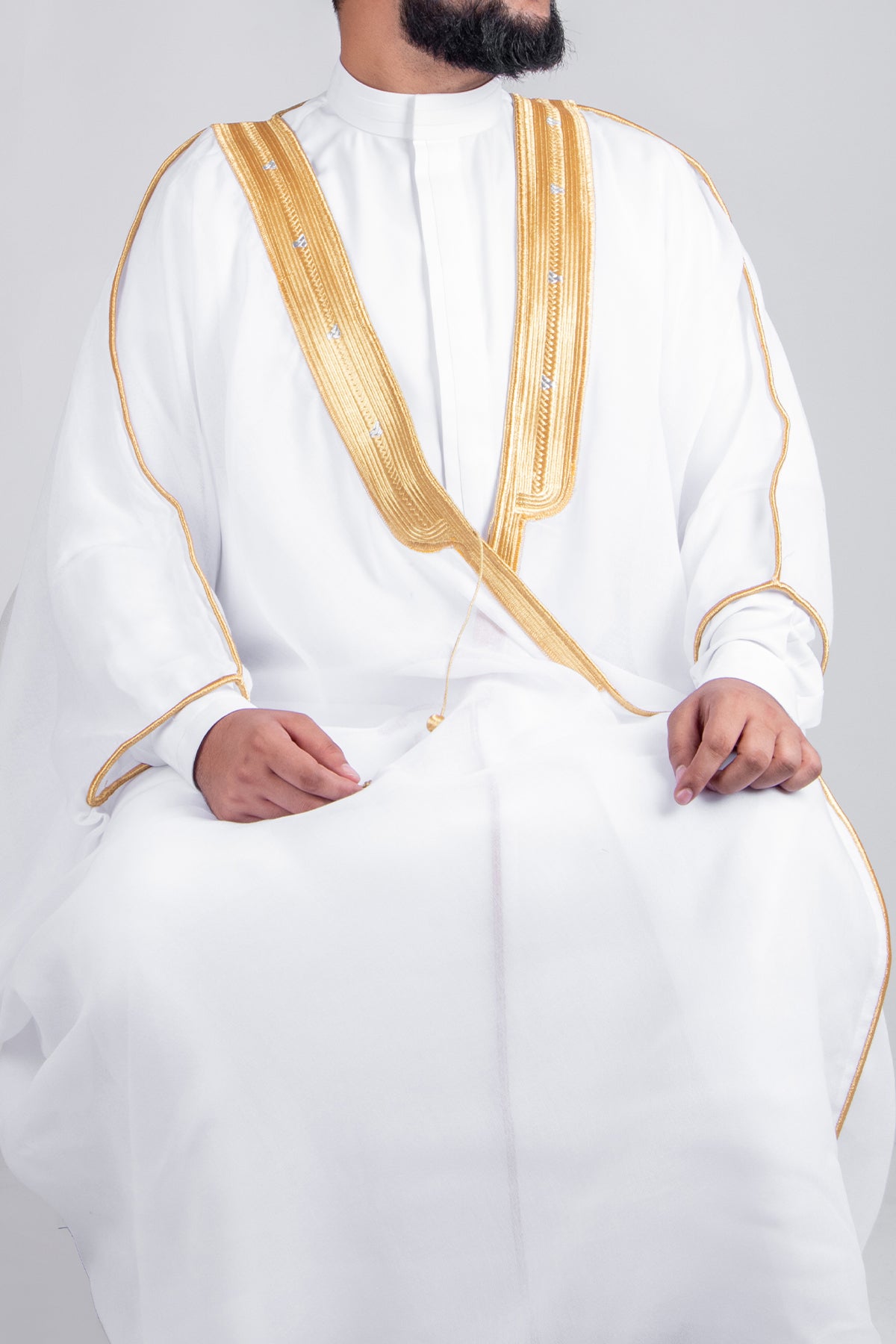 OVERCOAT ARAB WHITE BISHT CLOAK