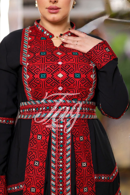 Hajar Sinawi Embroidery Abaya