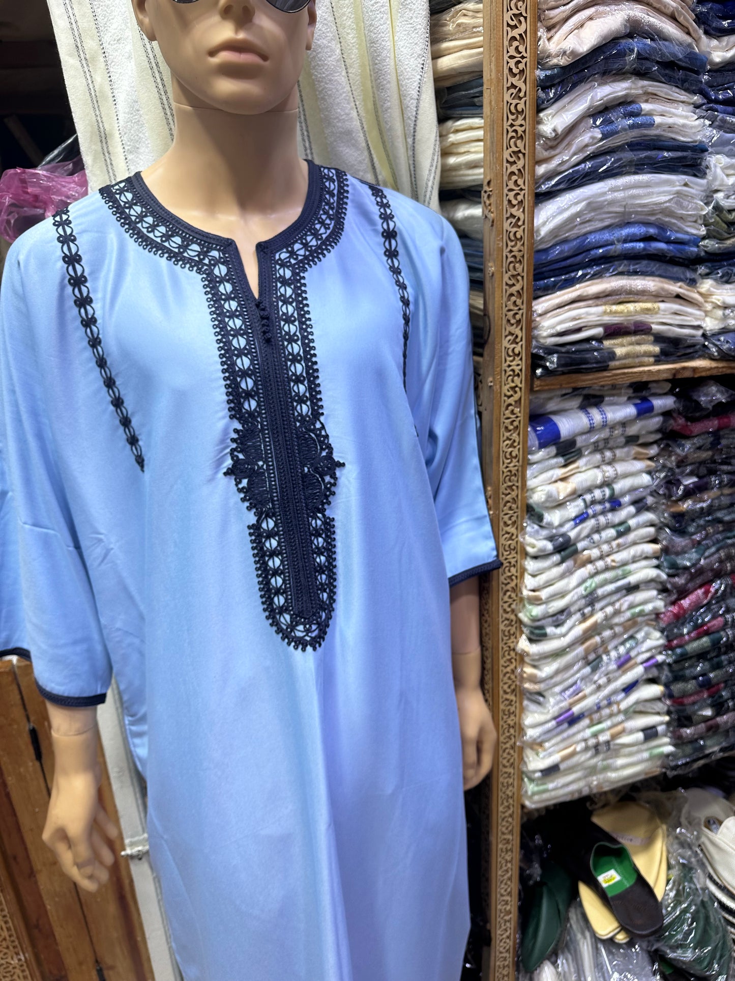 Al Ahal Cotton Moroccan Gandoura - Arewa Collections