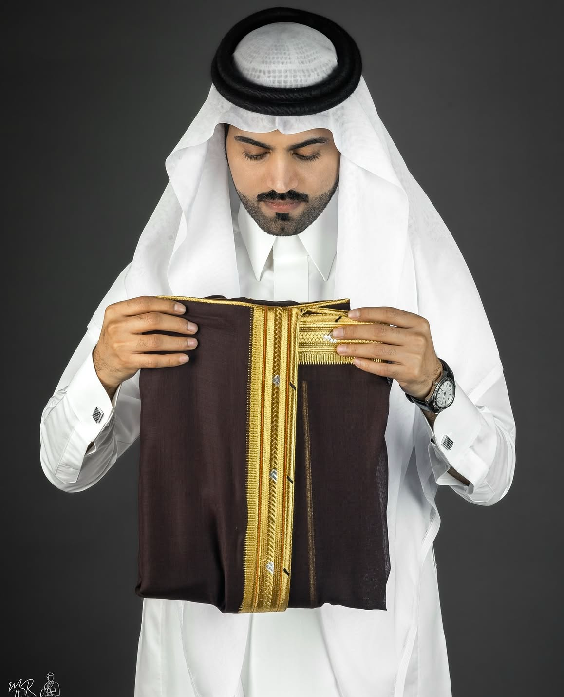 OVERCOAT ARAB  DARK COFFEE BROWN BISHT CLOAK