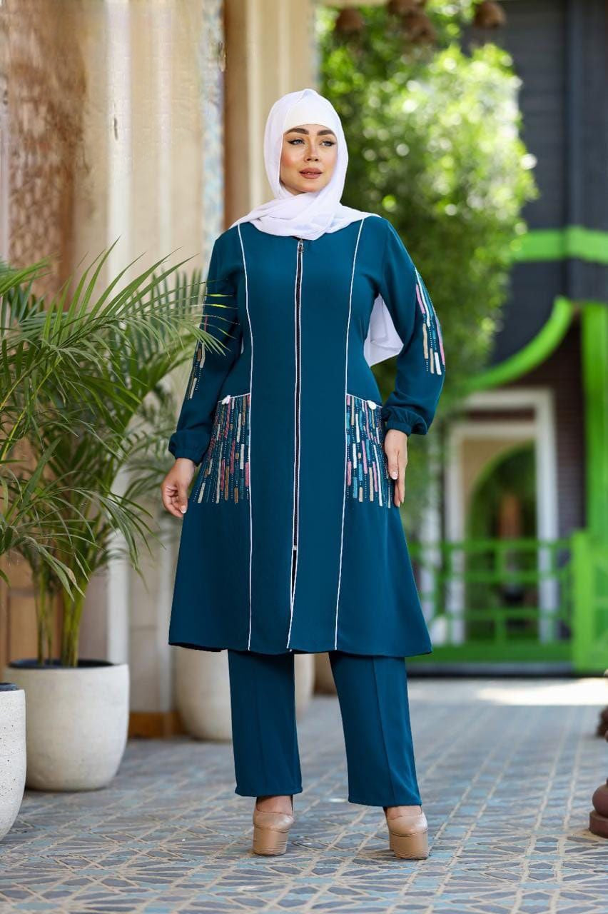 Zeerah Two pieces combination Abaya