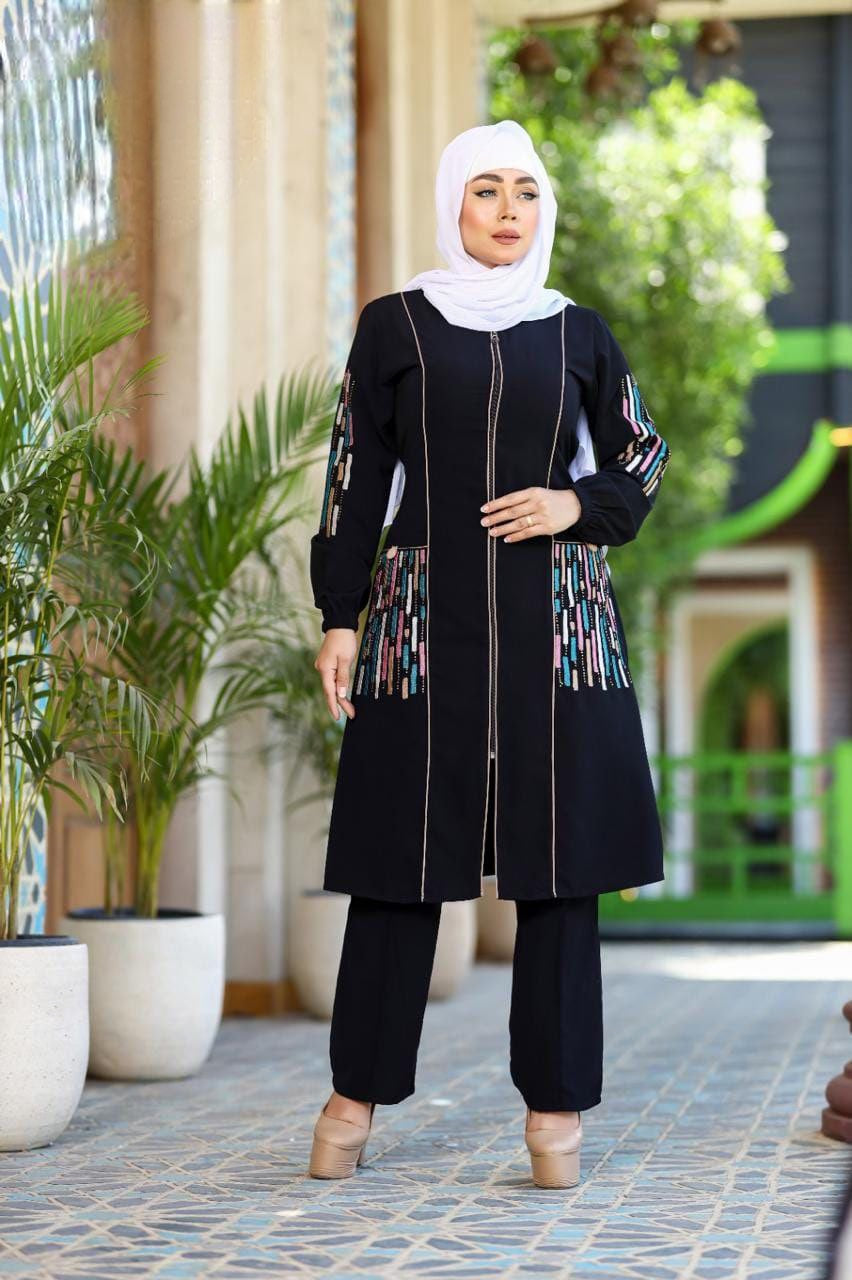 Zeerah Two pieces combination Abaya