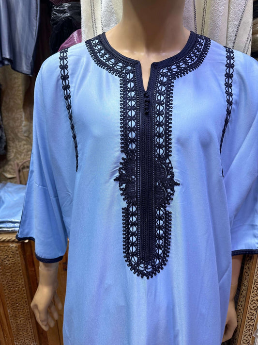 Al Ahal Cotton Moroccan Gandoura - Arewa Collections