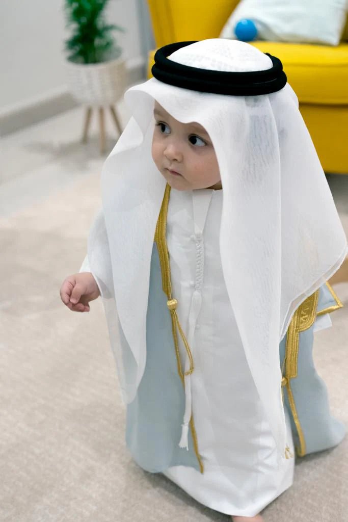 Classic Saudi Kids Shemagh - Arewa Collections