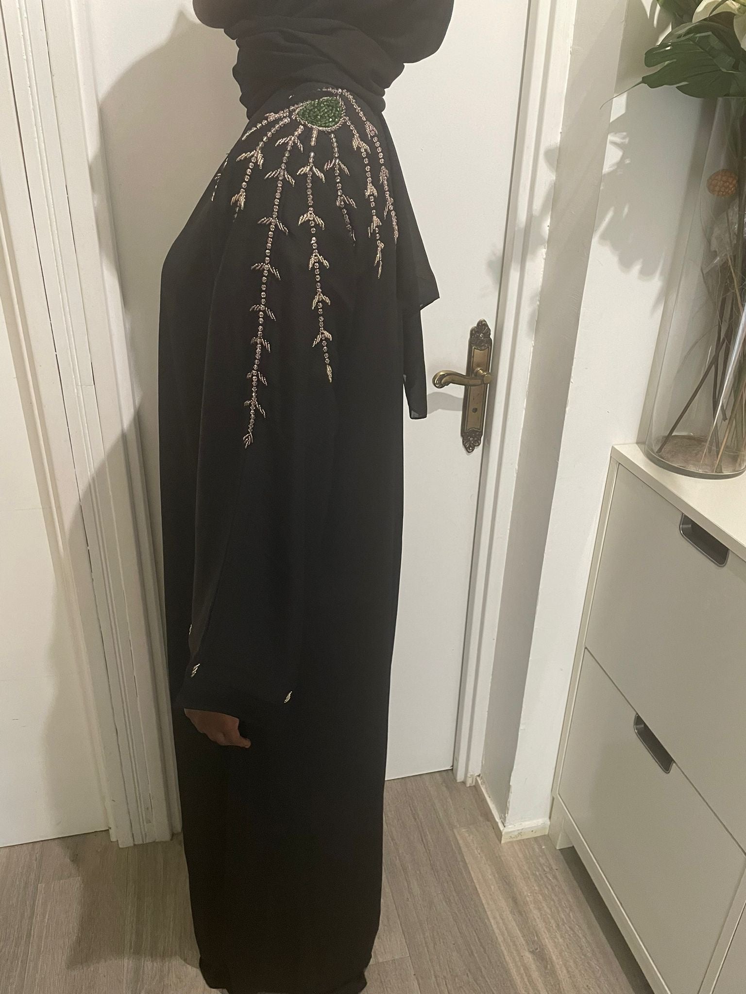 Fazan Embellished Abaya - Arewa Collections