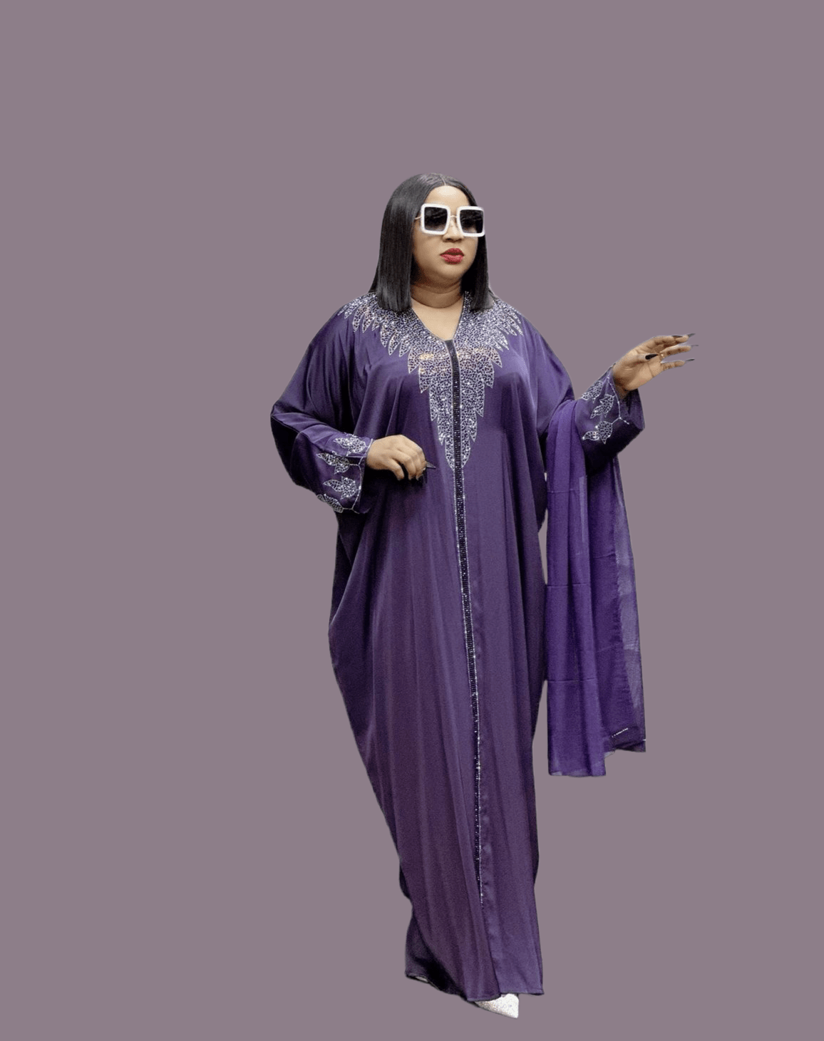 Yesida Embellished Abaya - Arewa Collections